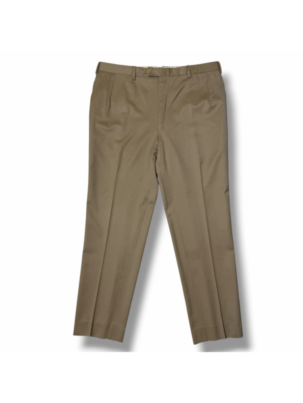 Brioni Cannes Mens Pleated Dress Pants Super 130s Wool Trousers Tan 36x27 SPOT